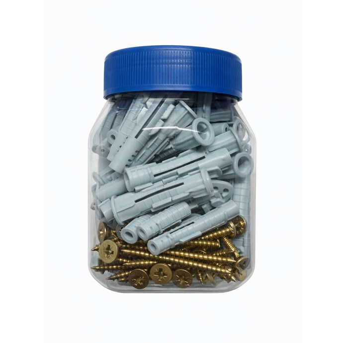 Slika Tipli Ø10 sa vijcima 5x80 mm set 50 kom